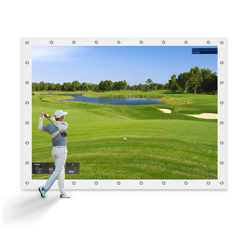 Golf Simulator Impact Screen Detail 1