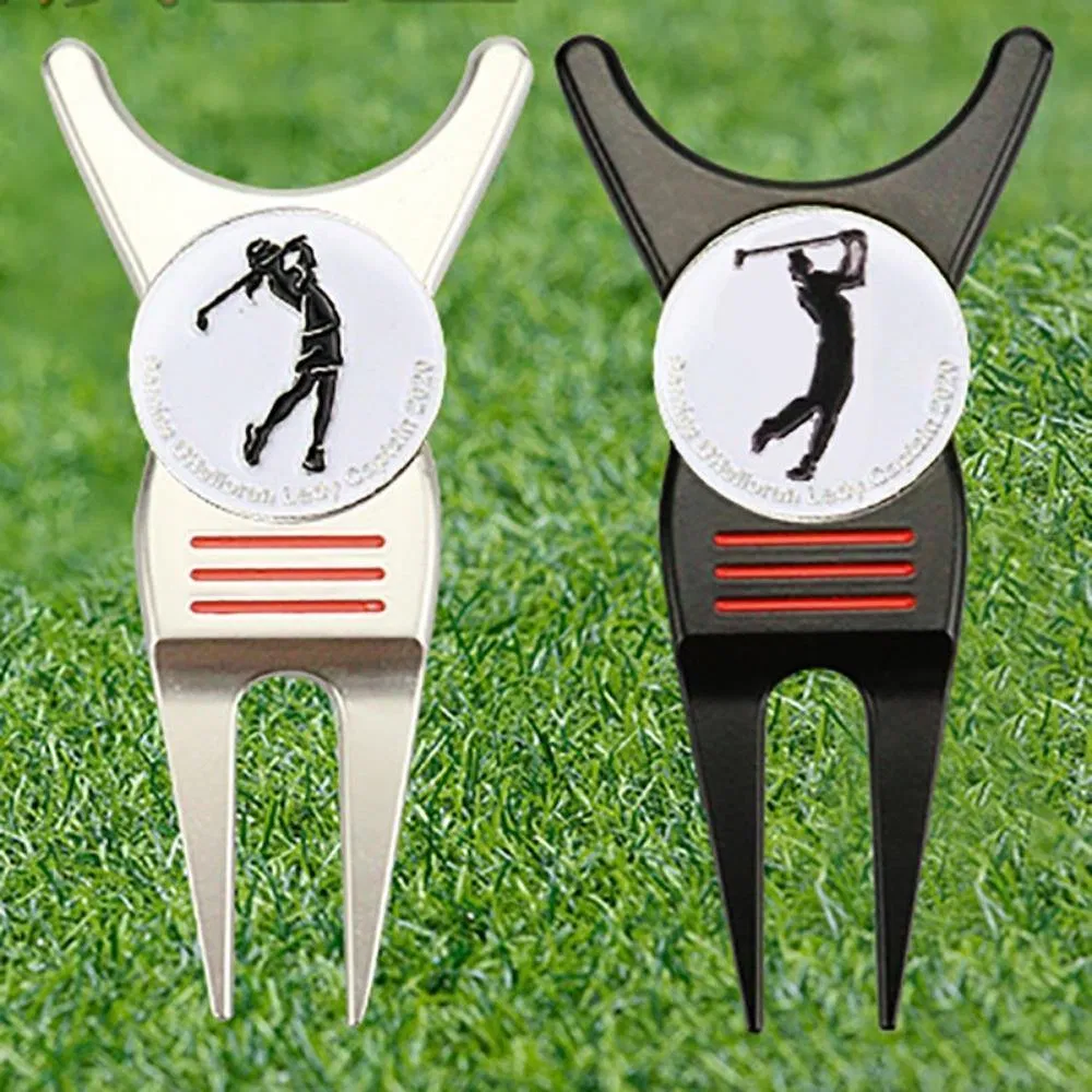 Golf Ball Marker Repair Divot Tools Custom Logo Design Magnetic Bulk Metal Golf Accessories Bl20597