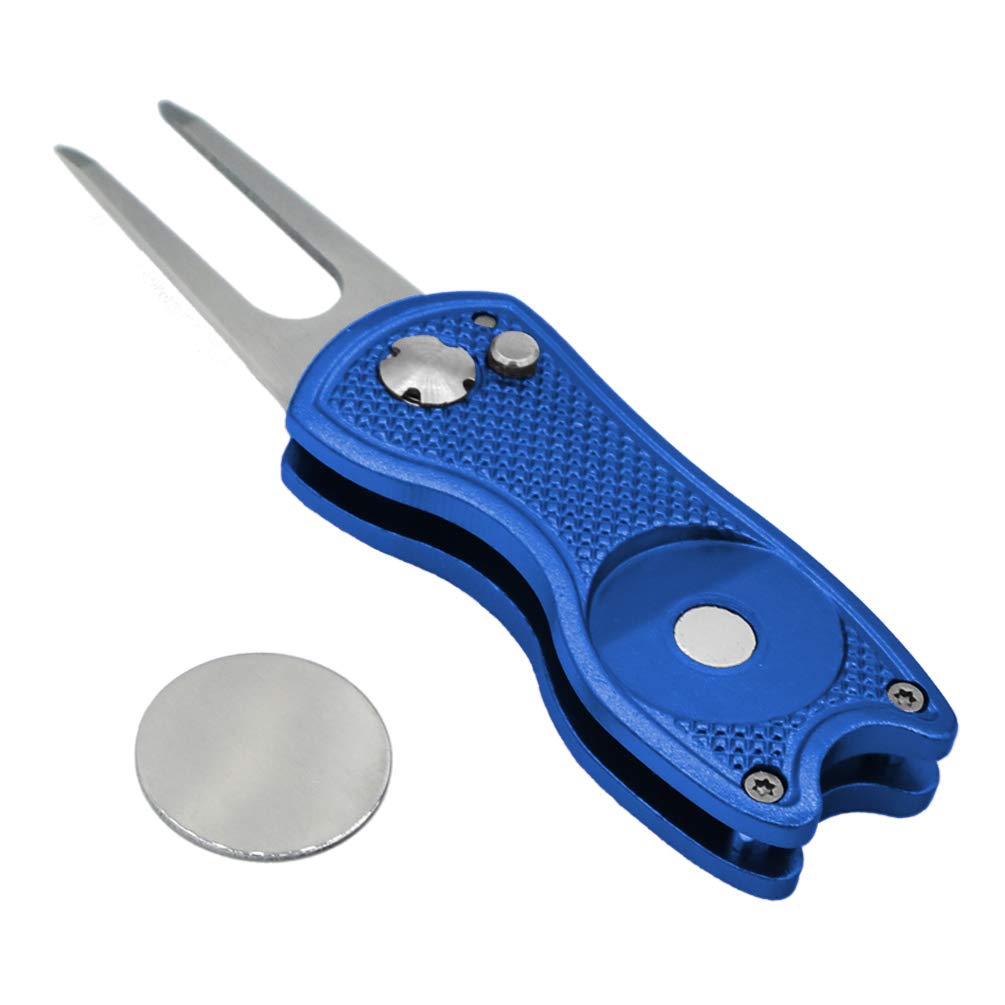 Premium Quality Elegant Golf Divot Mark Repair Tool Wear Resistant Metal Pitch Fork Daily Leisure Golf Sport Accessory Supplies