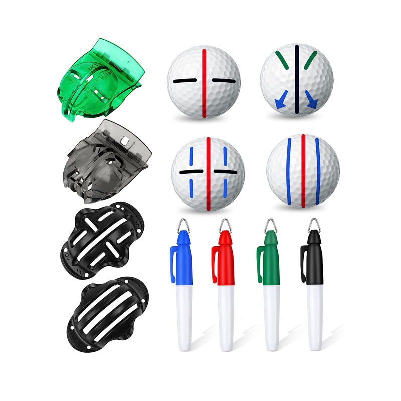 Ready to Ship 2025 New Design Plastic Golf Ball Alignment and Identification Tool Ball Marker Tool in Sport Style