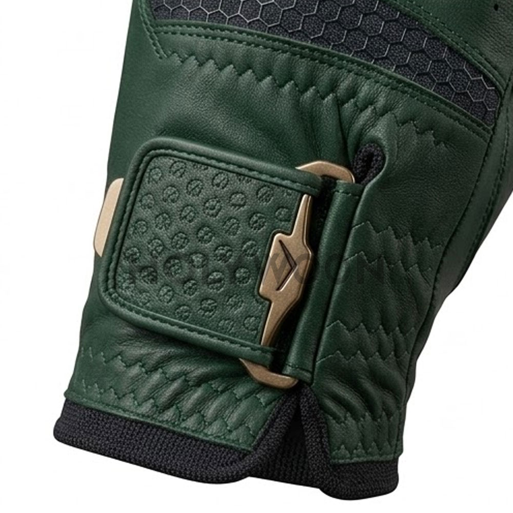 Comfortable Leather Golf Gloves Customizable Lightweight Breathable Fabric Non-Slip Adjustable Wrist Strap Strong Grip Smooth