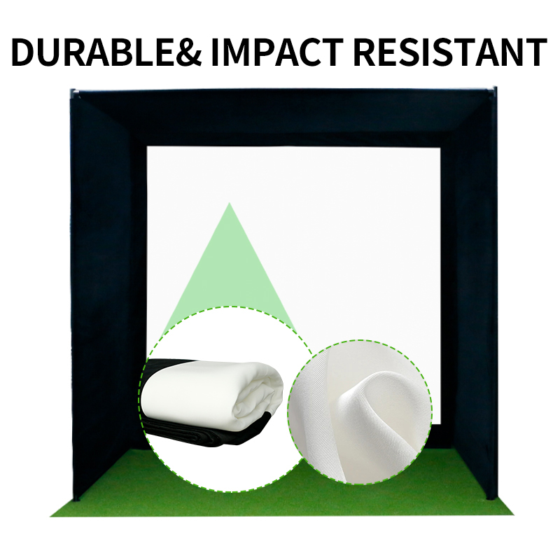 Konday Customized Indoor Golf Simulator Bay with Impact Screen Training Aids for Practice