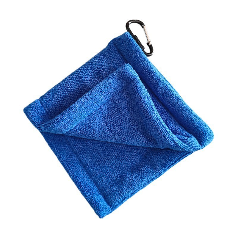 Portable Golf Cleaner Accessories Wet and Dry Golf Towel Pocket Towel embroidery custom logo microfiber golf towel with Clip