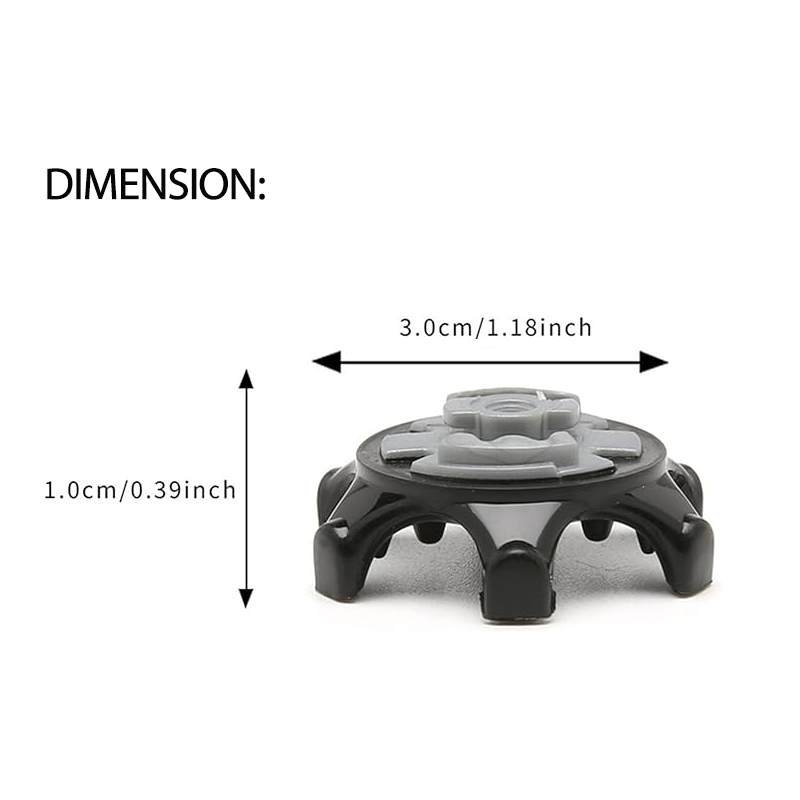 Lightweight TPR Plastic Golf Spikes Small Metal Thread Golf Champ Cleat Golf Training Aids Foot Traction Golf Replacement Spikes