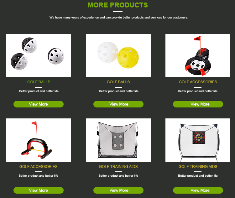 Golf Accessories and Related Products Lineup