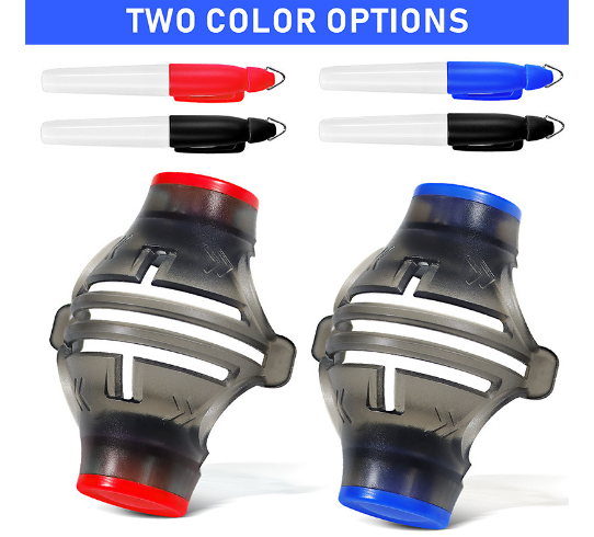 OEM ODM 360 Degree Golf Ball Alignment Tool Metal Plastic 2-Pen Drawing Marker with 'Go' Feature Direct Factory Supplier