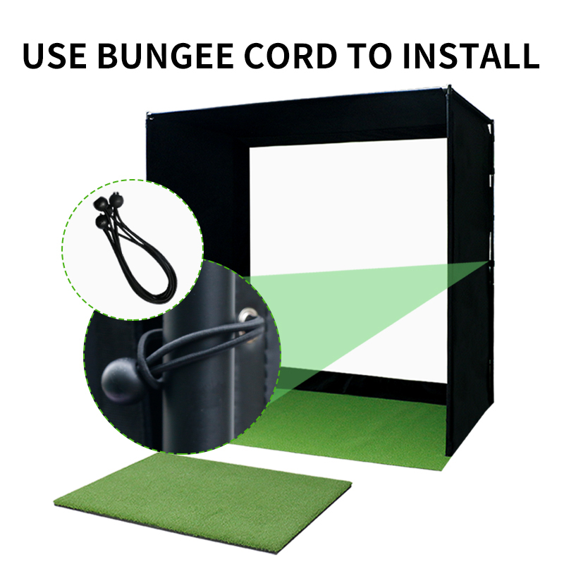 Konday Customized Indoor Golf Simulator Bay with Impact Screen Training Aids for Practice