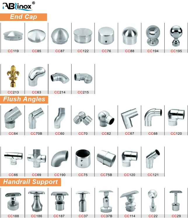 Stainless Steel Adjustable Balustrade Support Handrail Hardware Accessories Detail 1