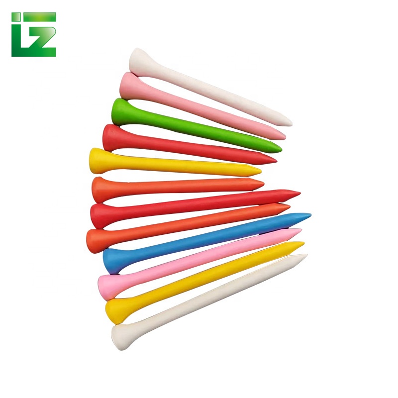 Zhenguan Custom Wooden Golf Tees Premium Hardwood Durable Stable 70MM Custom Color for Indoor/Outdoor Practice