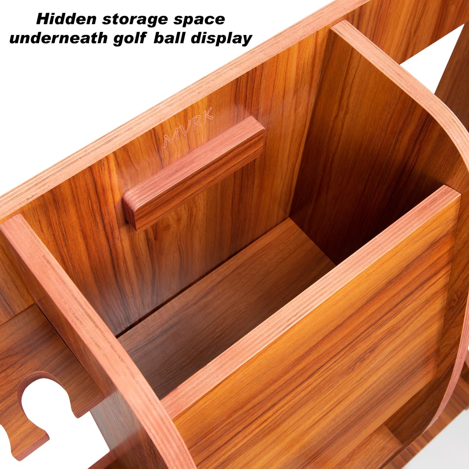 Premium Golf Bag Storage Organizer Crafted From Quality Wood Storage Golf Equipment Golf Bag Holder &amp; Storage Rack