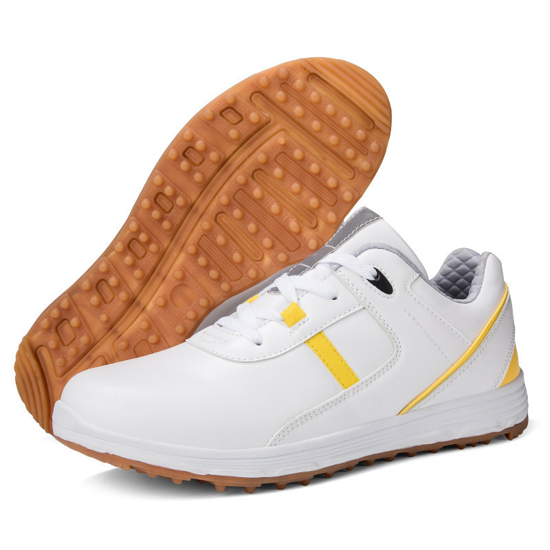 Plus-Size Men Spiked Outdoor Golf Shoes Synthetic High Traction Stability Golfing Footwear Professional OEM ODM