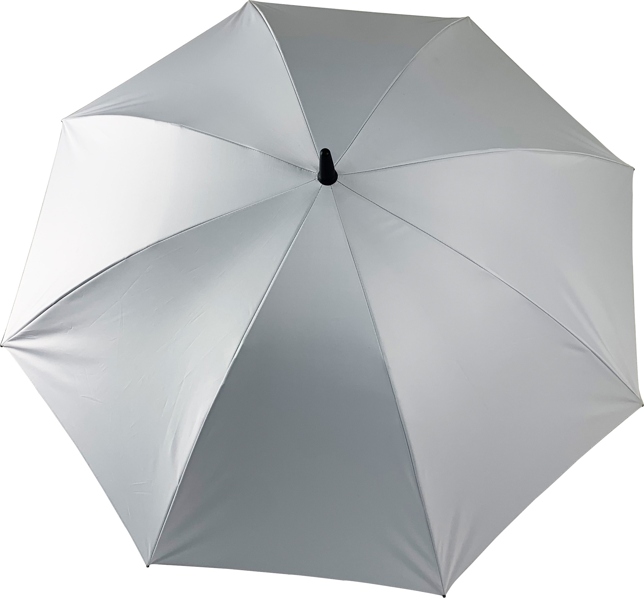 27-Inch Silver UV Coated Spray Fan Golf Umbrella New Design High Cooling USB Charging Automatic Windproof Sunshade