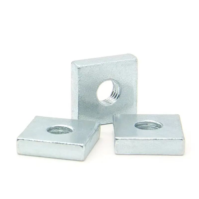Durable Square Nut Accessories with Galvanized Square Screw Cap Support