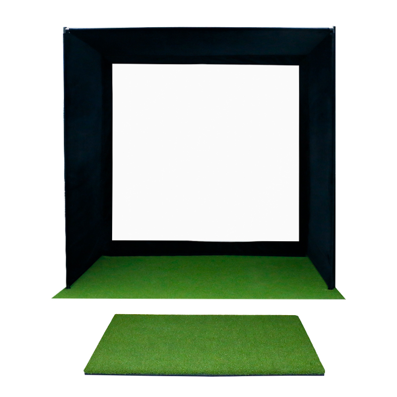 Konday Customized Indoor Golf Simulator Bay with Impact Screen Training Aids for Practice