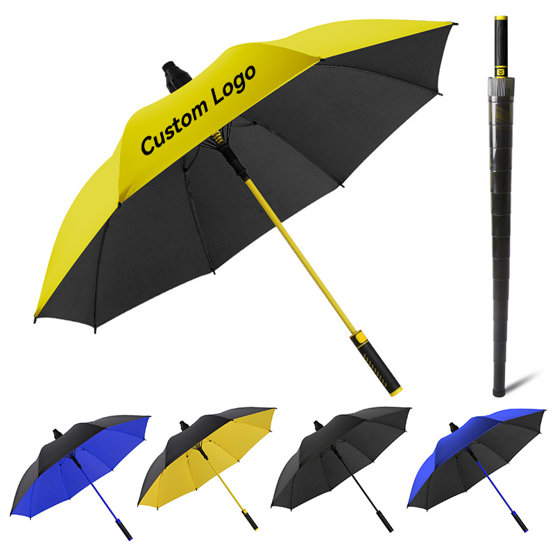 Professional Double Layer Golf Umbrella Auto Open Windproof Large 125cm Long Handle UV Protection Heavy Duty Expert Manufacturer