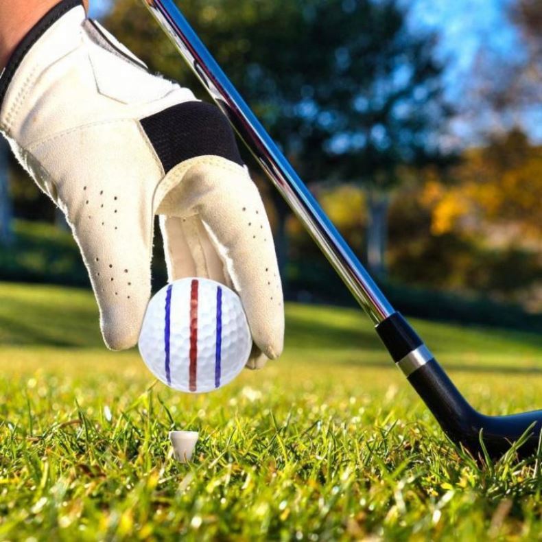Custom Eco-Friendly Metal Golf Ball Alignment Tool-Waterproof Ink Pen &amp; Markers for Precise Putting-Personalized Golf Gift