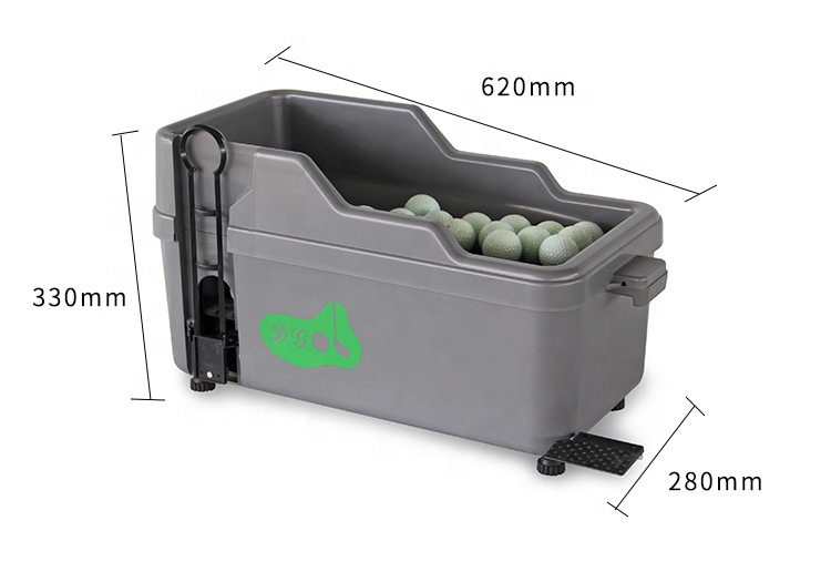 Golf Ball Automatic Dispenser ABS Material Powerless Foot Use Golf Training Aids Swing Trainer