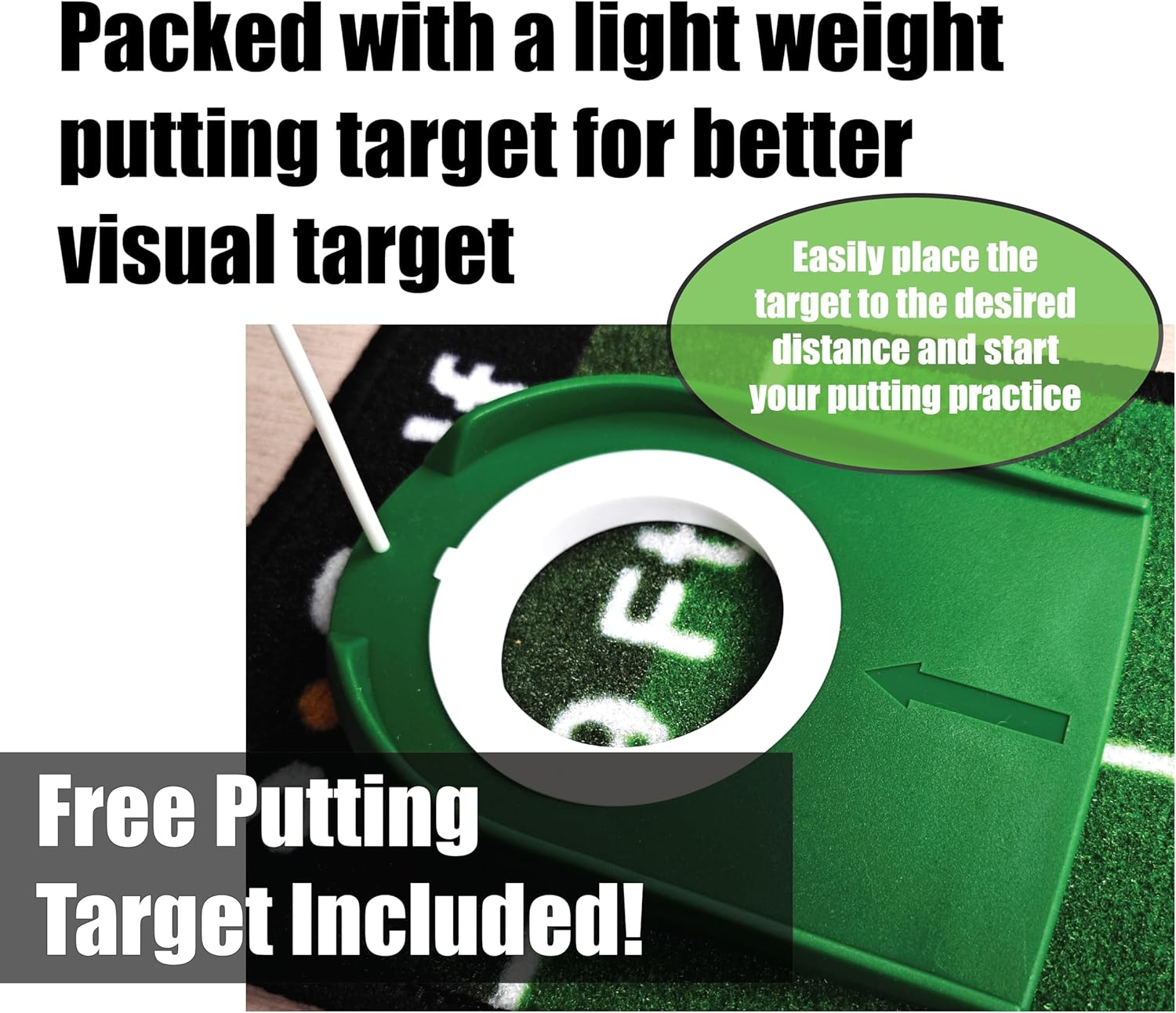 Custom Golf Training Chipping Mat Aid Strike Golf Course Practice Hitting Putting Green Mat for Indoor