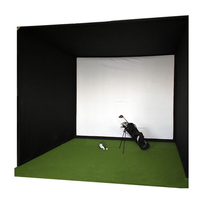 High Quality Low Noise Indoor White Golf Simulator 3D Impact Virtual Screen Dense Woven Fabric Custom Size for Training Sale