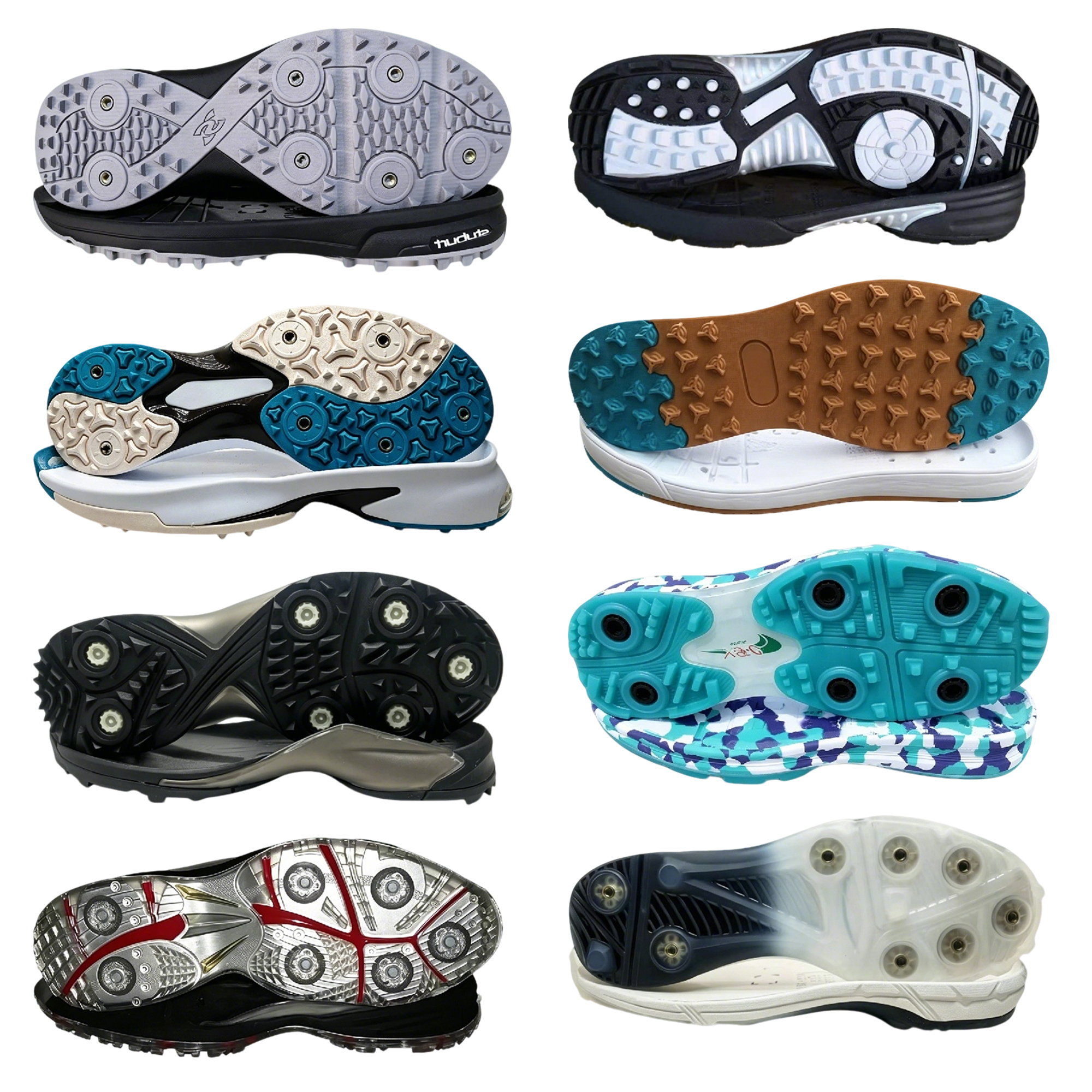 Wholesale Removable Rotating Spike Golf Shoe Outsole High Traction Anti Slip Golf Sole custom sole