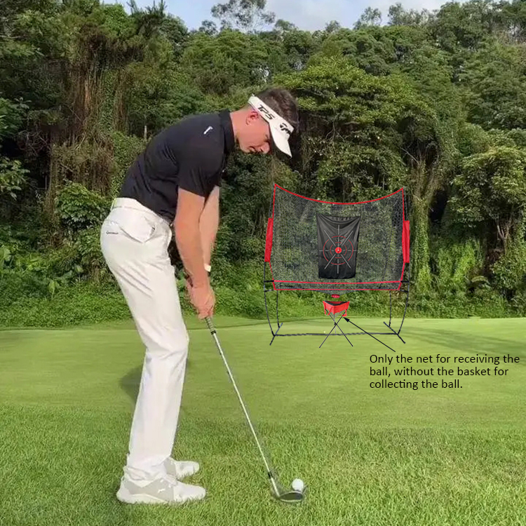 Portable Easy-to-Install Golf Practice Net with Hit Return System Cutting Ball Target Net for Adult &amp; Children Training