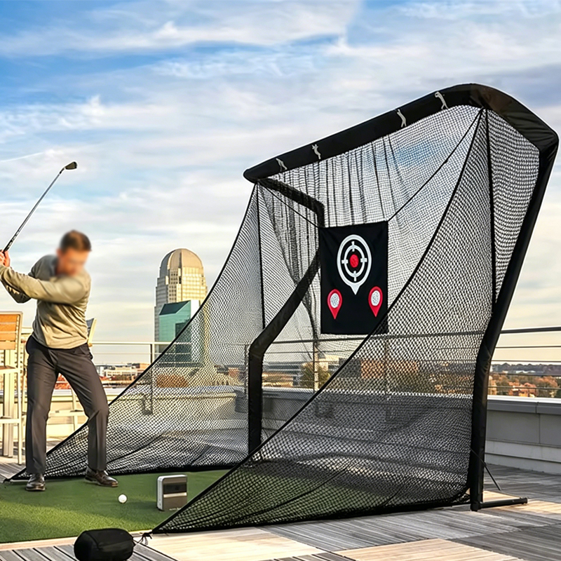 Indoor Outdoor Customizable Heavy Duty Z-Shaped Golf Net Golf Driving Range Hitting Chipping Practice Training Net