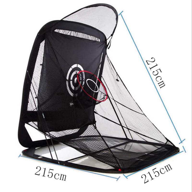 Factory Price Wholesale Custom logo Popular Style Folding Portable Home Garden Golf Hitting Net Black Outdoor Golf Practice Net