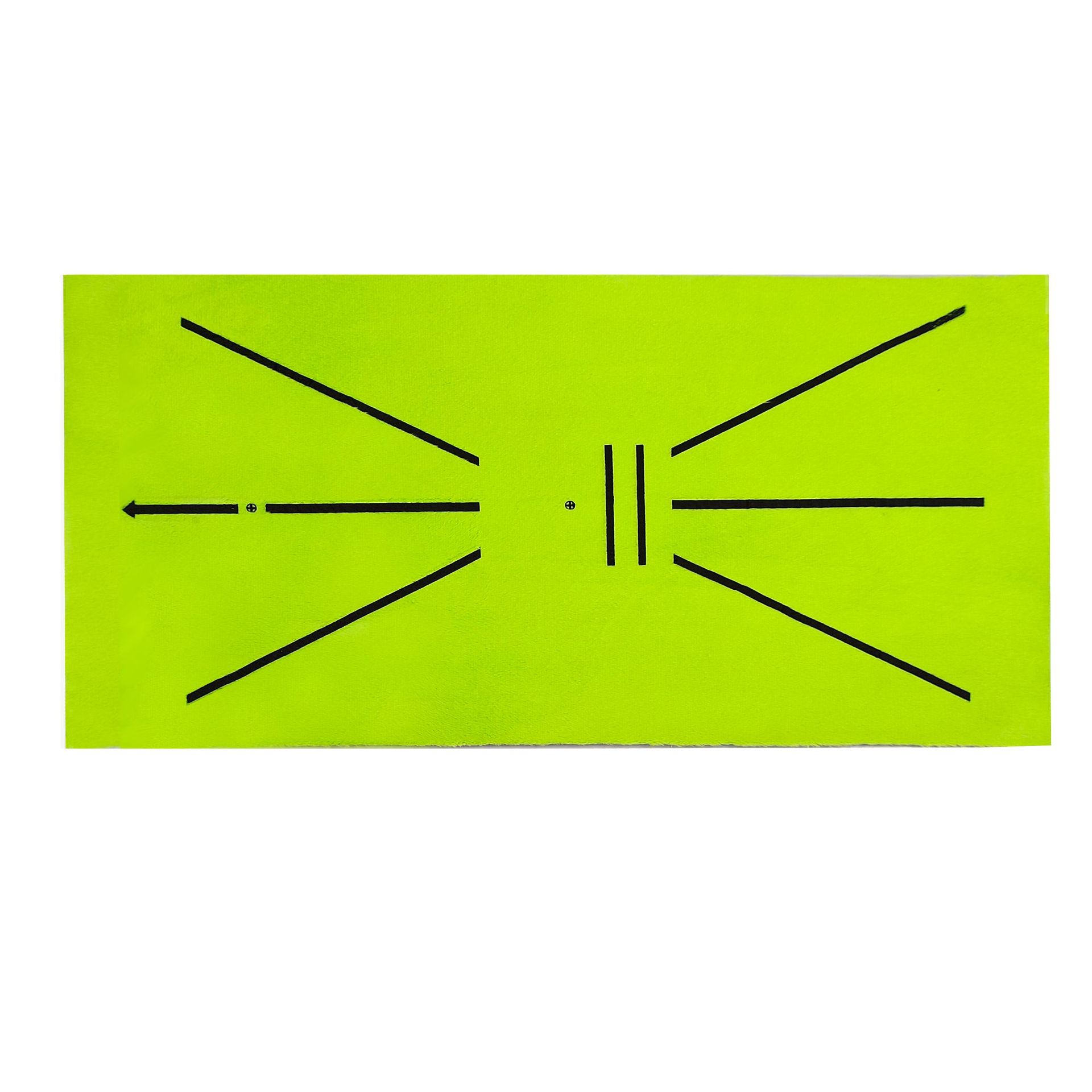 Golf Swing Path Training Feedback Mat Impact Trace Direction Detection Indoor/Outdoor Use 60x30cm 5mm SBR Material Hole Options