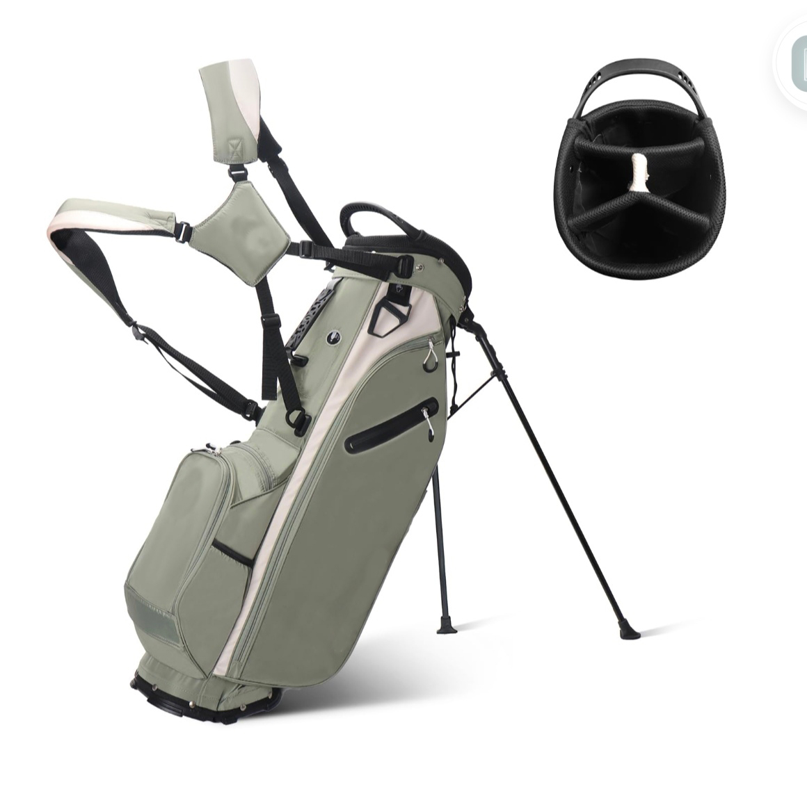 Golf Bag Men's Vertical Support Rod Camouflage Bracket Women's Small Lightweight Golf Bag Storage Bag Storage 7 Way Dividers