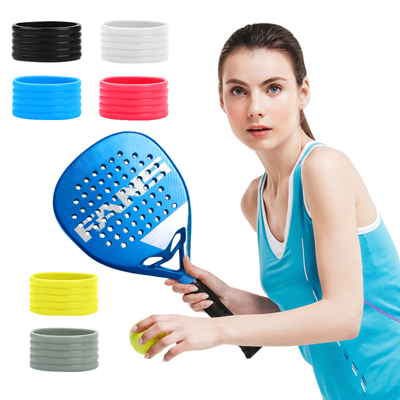 High Quality Rubber Tennis Racquet Grip Bands Tennis Grip Rings Silicone Rubber Band Ring For Pickleball Paddles Squash Racket