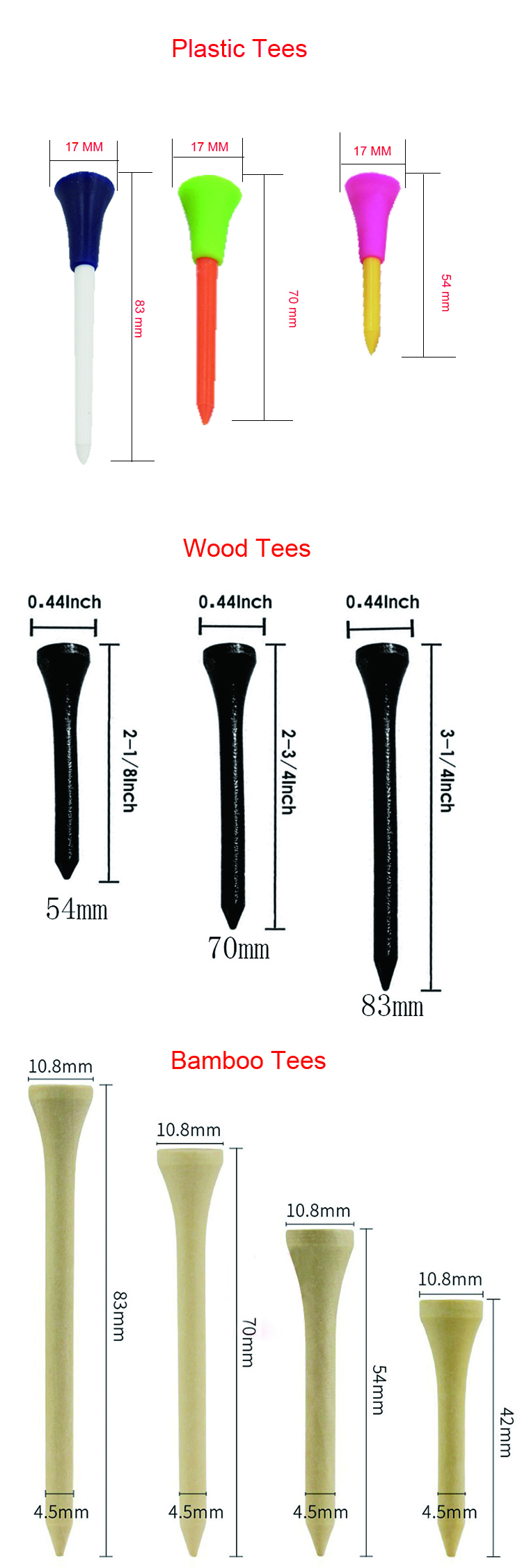 Custom Golf Tees Packaging
