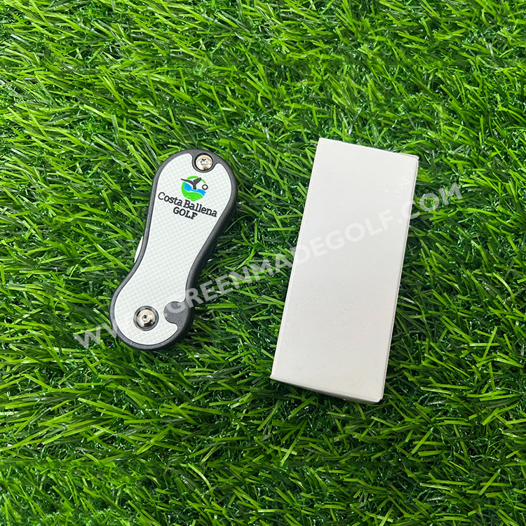 Stainless Steel Golf Divot Repair Tool Golf Pitch Fork High Quality Multi-function Metal Golf Divot Repair Tool Logo Customized