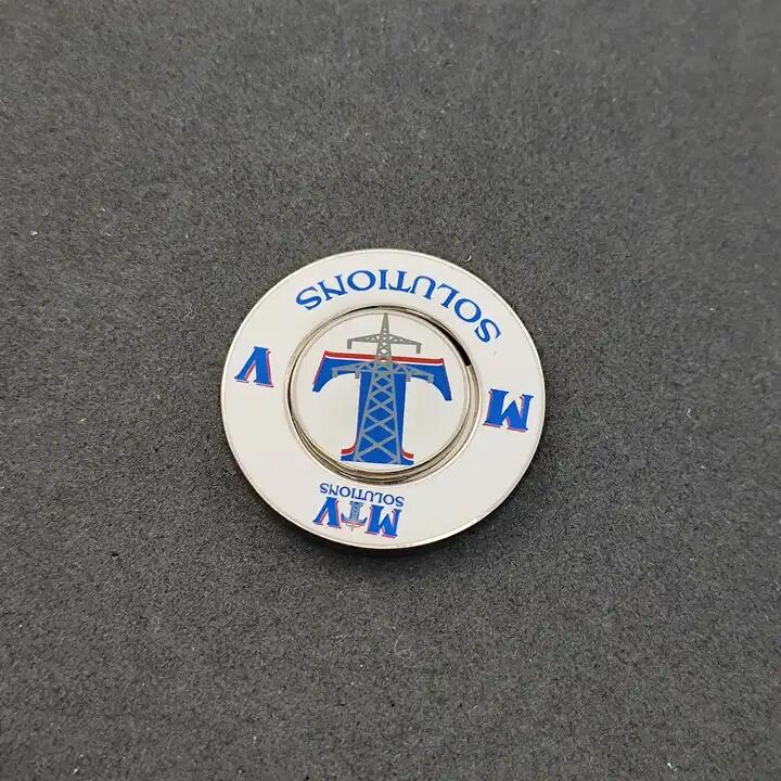 Golf Ball Marker Hat Clip Magnetic Golf Accessories Custom Logo Enamel