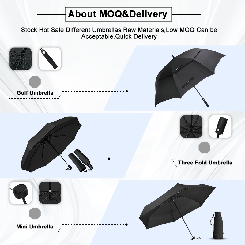 High Quality Auto Open Fiberglass Double Layer Big Vented Custom Strong Storm-proof Windproof Joint Design Golf Umbrella Logo