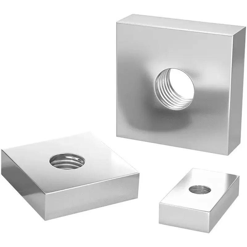 Durable Square Nut Accessories with Galvanized Square Screw Cap Support
