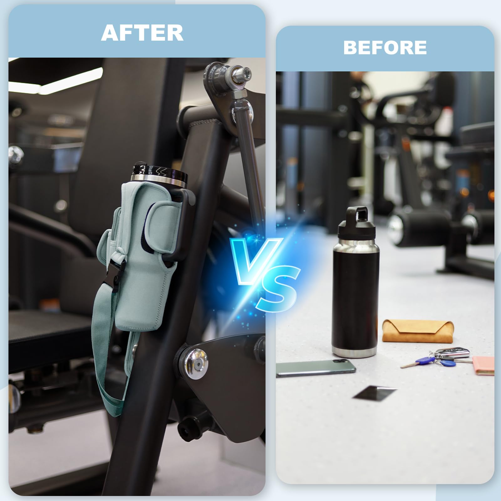 Magnetic Gym Bag for Men and Women, Magnetic Water Bottle Holder for Cycling, Golf Cart Magnetic Bag Hunting Accessories