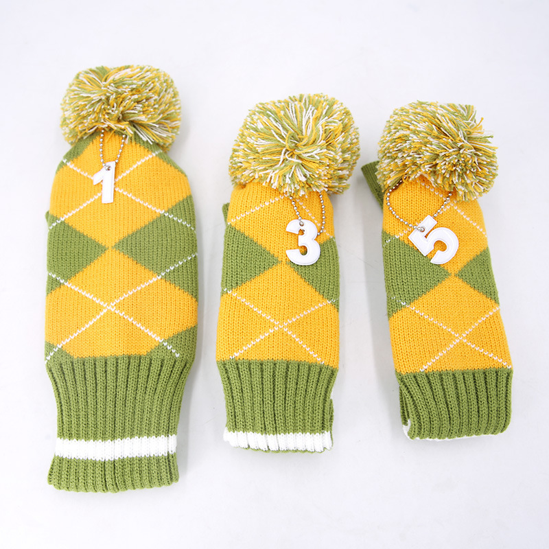 Premium Custom Striped Golf Club Head Covers for Ultimate Protection