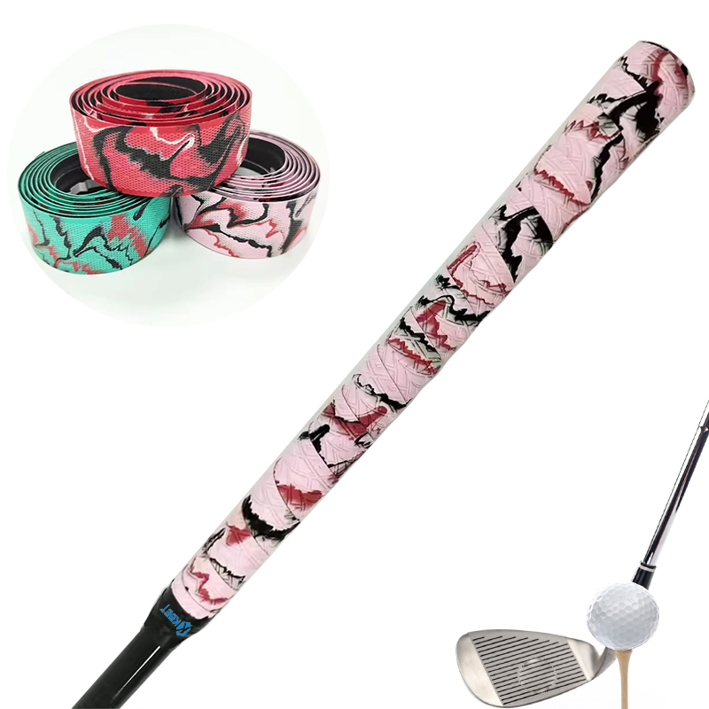 Ergonomic golf grip wrap pattern