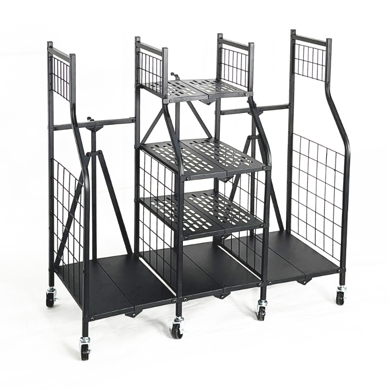 Foldable Golf Storage Garage Organizer Golf Bag Storage Stand and Other Golfing Equipment Rack