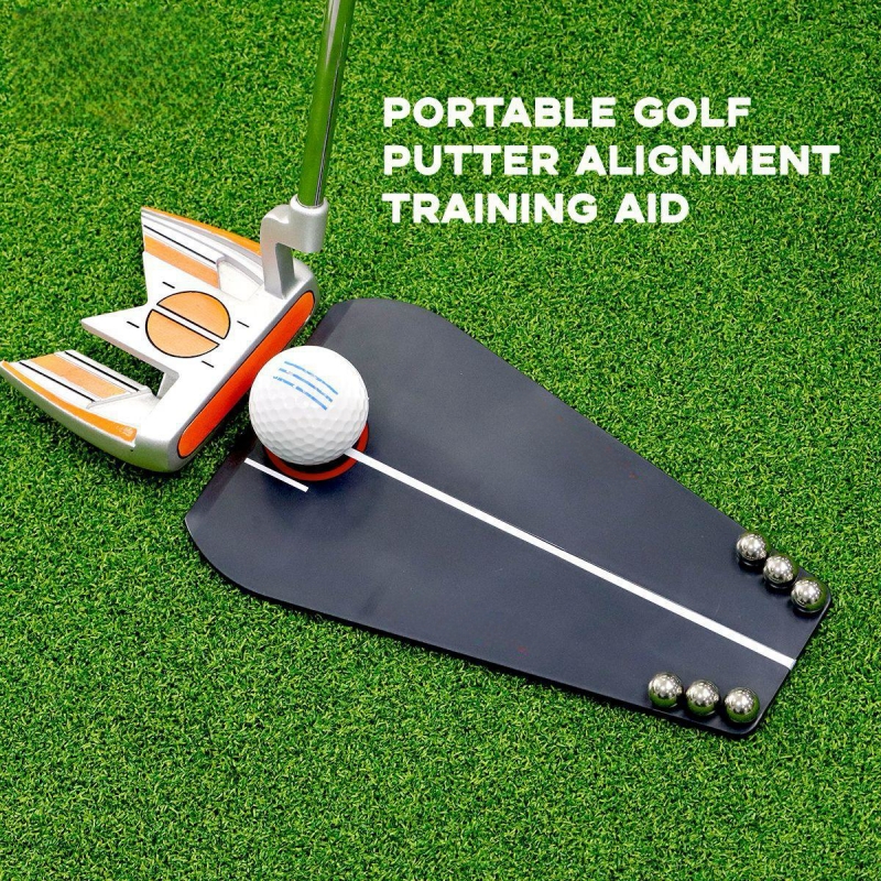 OEM LOGO Golf Putting Aid Training Tool Putter Face Alignment Starting Line Impact Stroke Perfect for Indoor Outdoor Practice