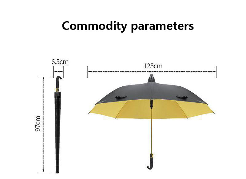 Plastic Flexible Water-proof Cover 27inch Golf Umbrella Full Fiber Windproof Frame Blacking Coating Uv Protect Waterproof