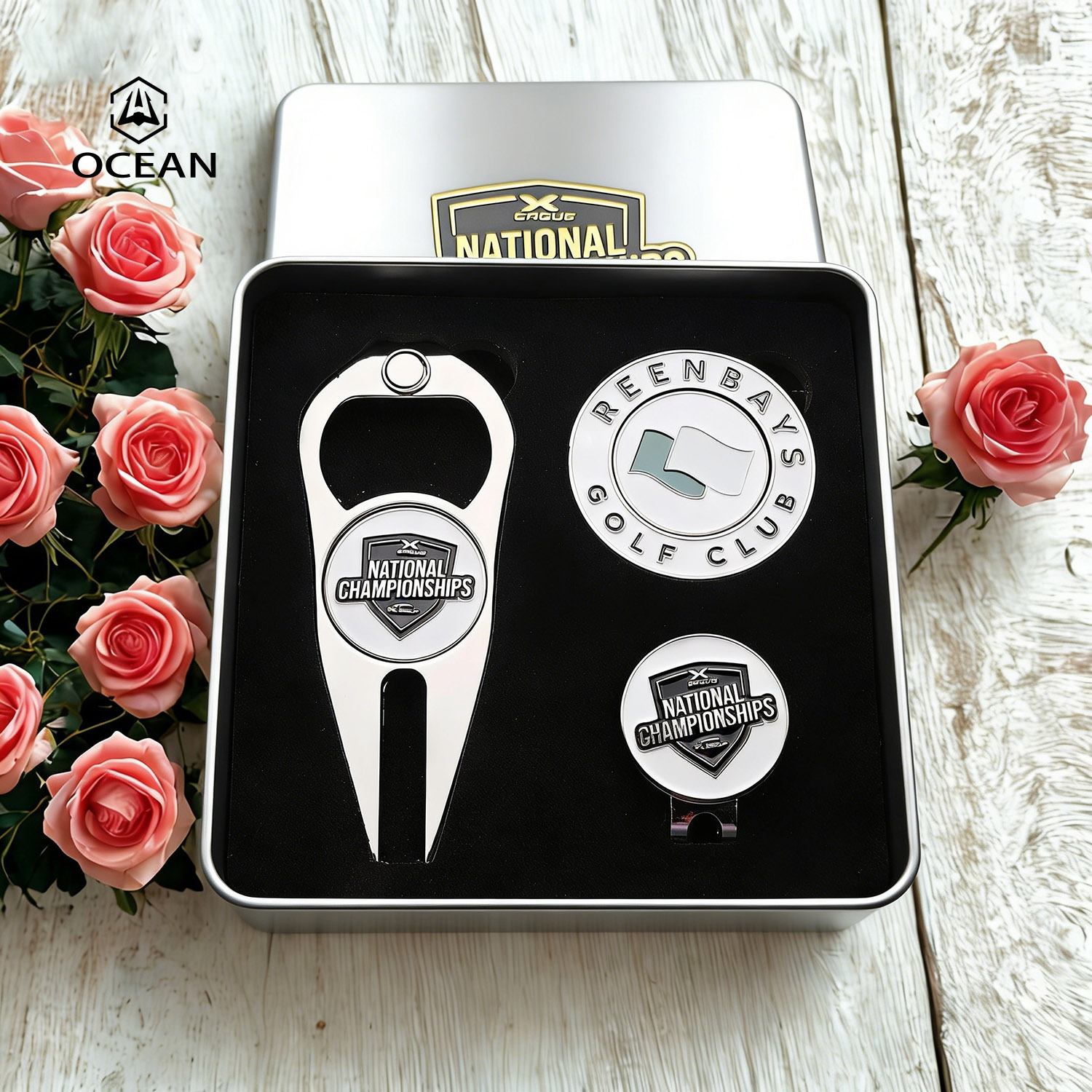 Top Supplier Golf Gift Set Professional Embossed Divot Tool New Design Golf Poker Chip New Creative Custom Logo Ball Markers