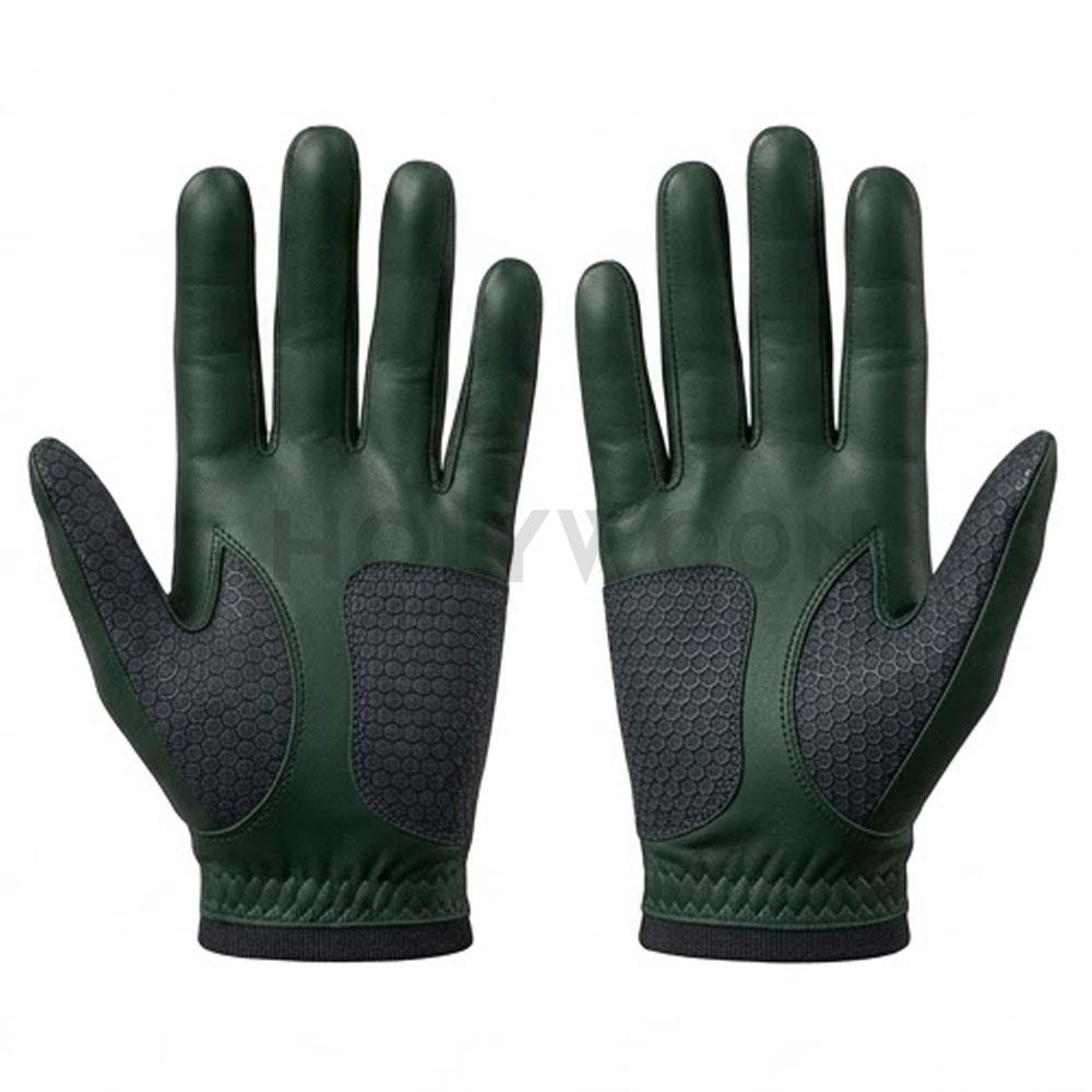 Comfortable Leather Golf Gloves Customizable Lightweight Breathable Fabric Non-Slip Adjustable Wrist Strap Strong Grip Smooth