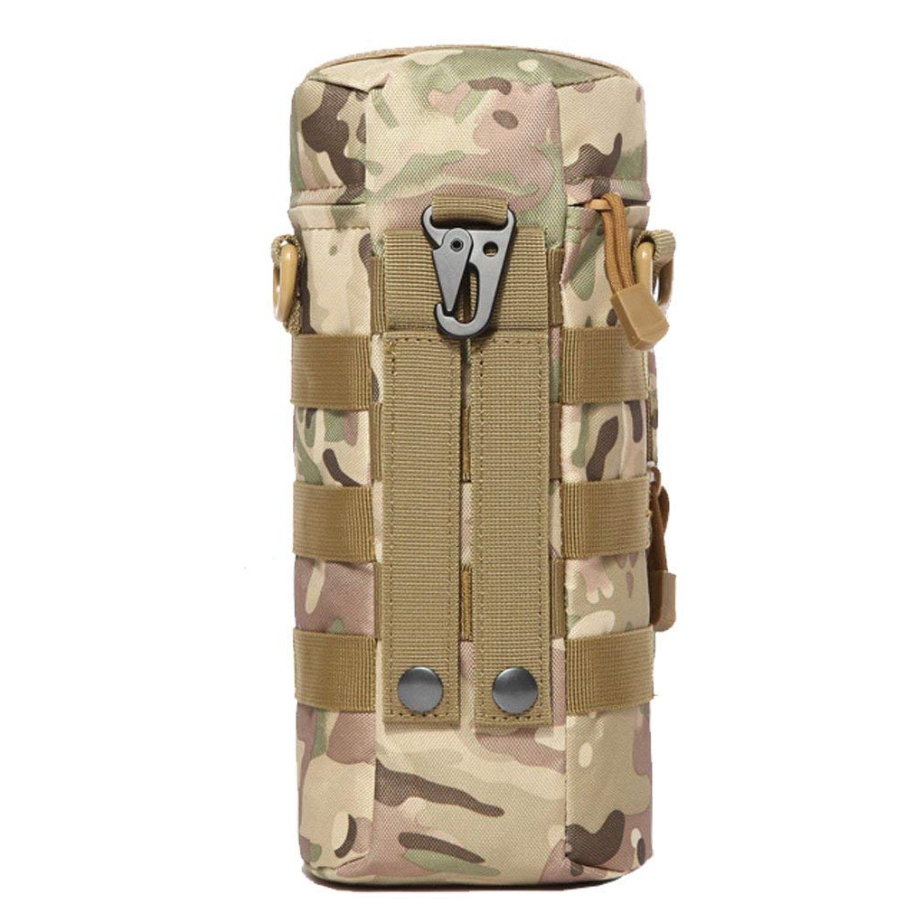 Tactical MOLLE Water Bottle Pouch Portable H2O Hydration Water Bottle Holder for Outdoor Sport Hiking Travel Activities