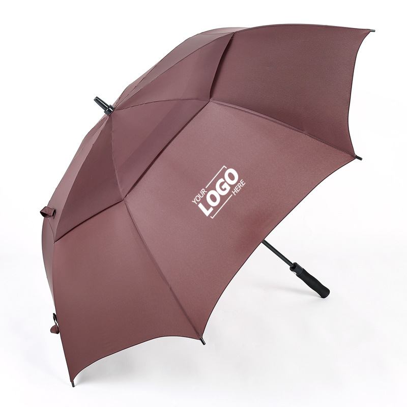 Extra Large Windproof Golf Umbrella - Automatic Open Double Canopy Vented Oversized Design for Maximum Rain and Wind Protection