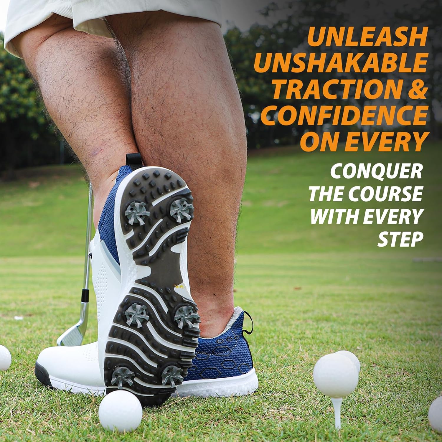 Professional Golf Shoe Spikes Set Quick-Lock Golf Cleats with Removal Tool High Traction Metal Golf Spikes for Golf Course