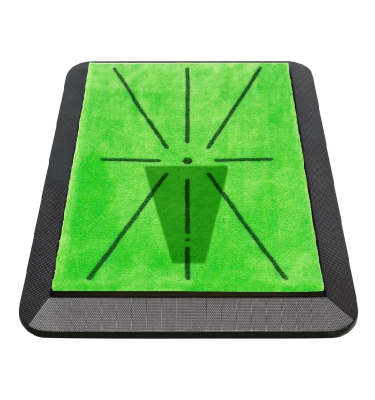 Real Time Swing Feedback Trainer Strike Training Aid Turf Driving Impact Pad Golf Hitting Mat with Divot Board