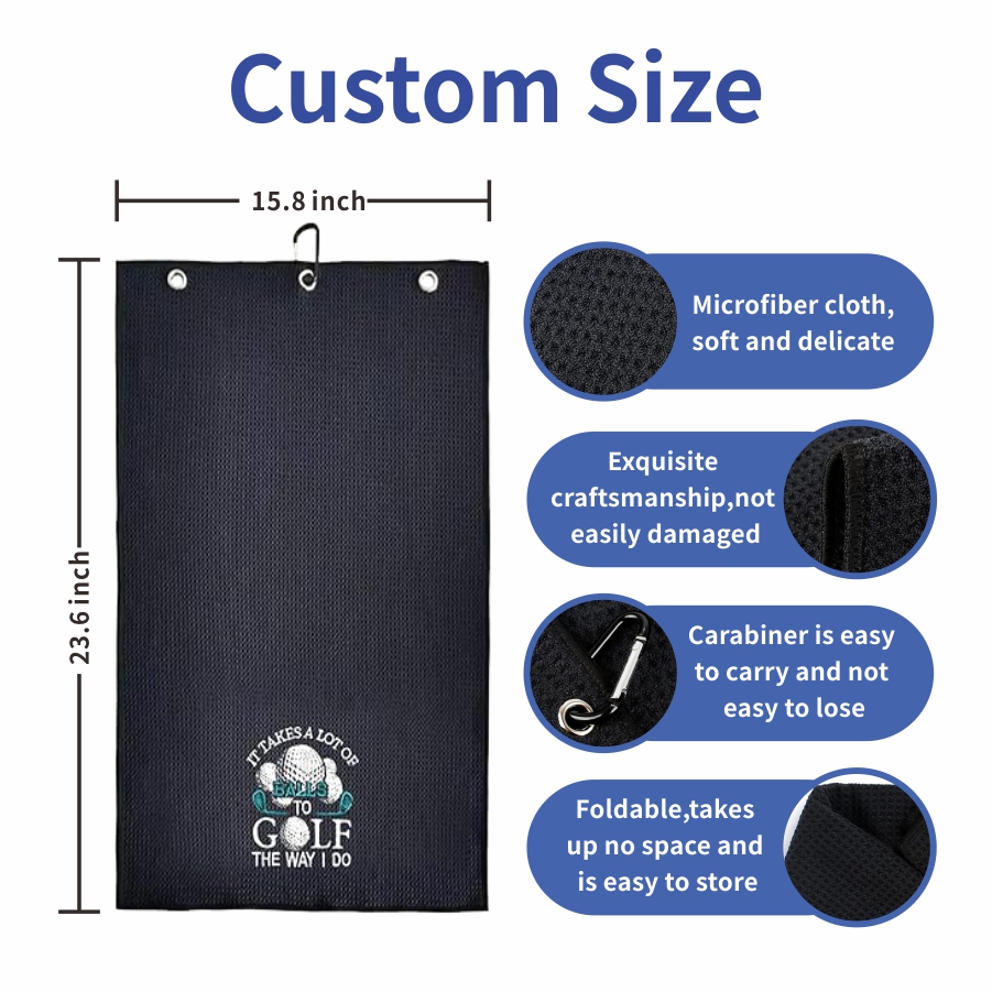 Custom Logo Printing on Golf Towel