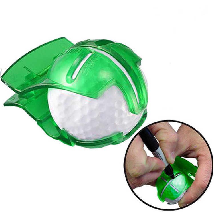 Factory Supply Plastic Golf Ball Line Liner Alignment Putting Tool Ball Marker Pen Set