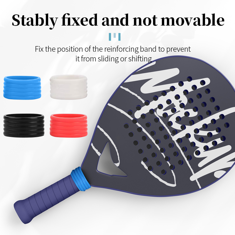 High Quality Rubber Tennis Racquet Grip Bands Tennis Grip Rings Silicone Rubber Band Ring For Pickleball Paddles Squash Racket